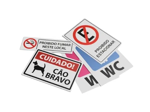 inicial 13 placas de sinalizacao