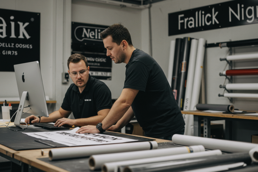 Gráfica na Vila Alpina