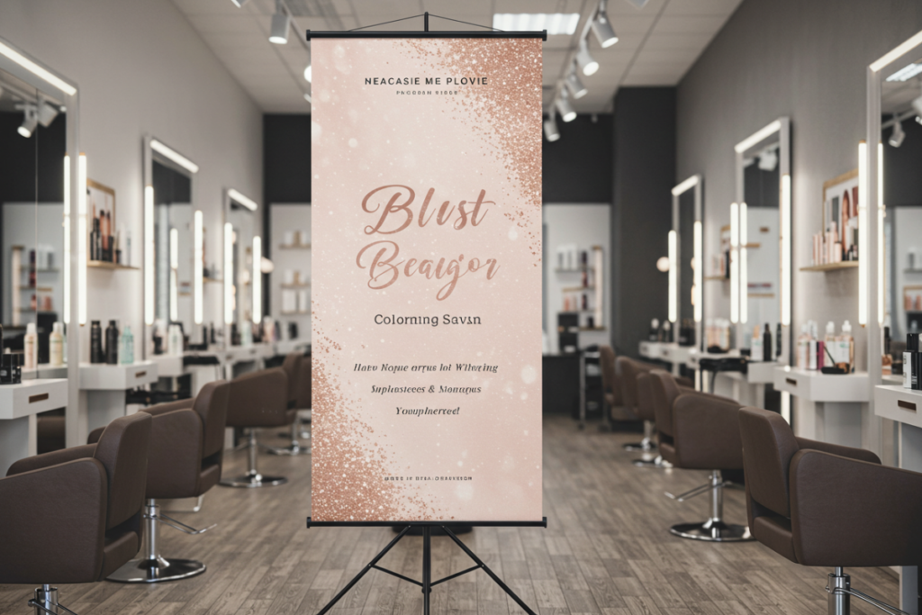 Banner promocional impresso em alta definição com acabamento de bastão e cordão na Vila Prudente