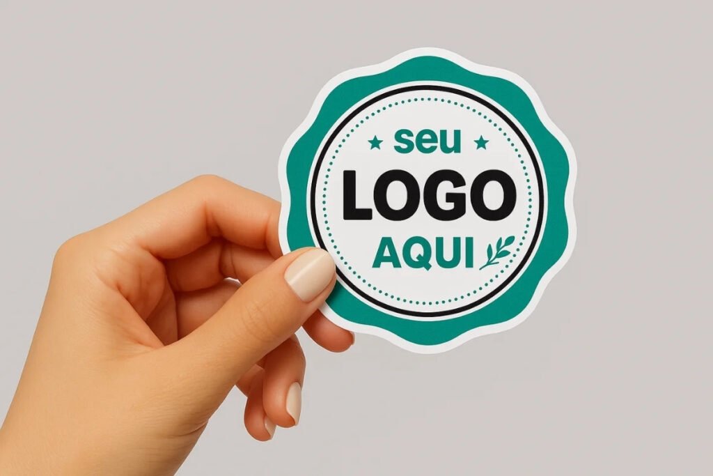 Produção de adesivos no bairro Santo Antônio