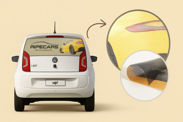 Adesivo micro-perfurado com impressão digital no bairro mauá